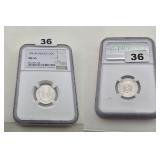 1941 M Mexico 20 Centavos Silver NGC MS 65