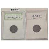 San Francisco Mint Copper Wheat Cent INB Slabbed