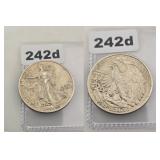1943 Walking Liberty Silver Half Dollar Coin