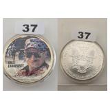 2001 Dale Earnhardt Colorized Silver Eagle