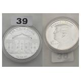 Donald J Trump 47th President Silver Round