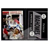 Mahomes Super Bowl LIV promo card