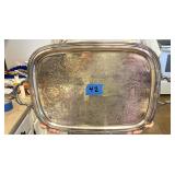 Silver plate serving tray 17 x 22ï¿½