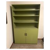 Green cabinet multi shelf