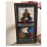 Framed wool weaving