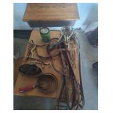 Horse supplies including hackamore headstall