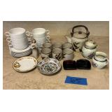 Tea set, figurine, dishes