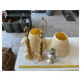 Shade lamps and oil lamp