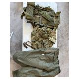 U.S. Army Rucksacks and overalls