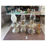 Vintage oil lamps