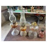 Vintage oil lamps