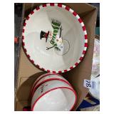 Christmas themed dish set