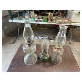 Vintage oil Lamps