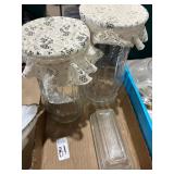 Vintage glass jars