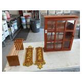 Wall Sconces and Case Shadow box