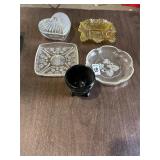 Vintage glass serving dishes
