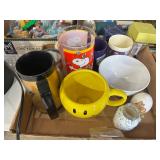 Variety of cups and mugs