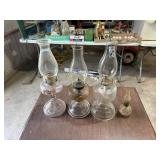 Vintage oil lamps