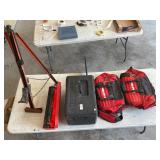 Tool bags, jackstand, chainsaw case