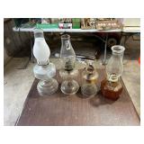 Vintage oil lamps