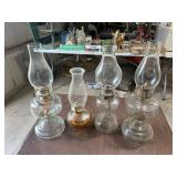 Vintage oil lamps