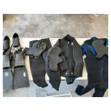 Wet suit and Flippers