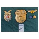 Dick Tracy Badge etc.