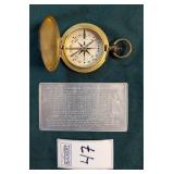 Military compass & US Savings Bond plaque
