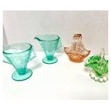 MID-CENTURY STYLE PRESSED GLASS