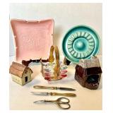 BENNINGTON (VT) POTTERS TURQUOISE ASHTRAY,