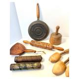 EMBOSSED BRASS KALEIDOSCOPES, ANTIQUE SHOE FORMS