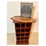 WOOD WINE RACK + MURDER MYSTERY + WALL DECOR