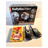 MEN'S HAIR CLIPPER, 1984 MR. T, & WALKIE TALKIES