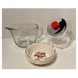 VTG ANCHOR HOCKING KITCHENWARE, (4) KELLOGG BOWLS