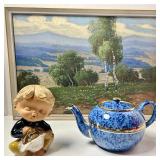 SPECKED TEAPOT (TUNSTALL, ENGLAND), FRAMED ARTWORK