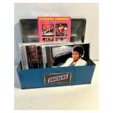 1989 SNICKERS BOOMBOX TIN, (4) MJ CD'S, VHS TAPE