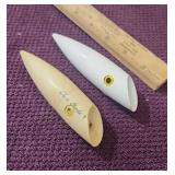 (2) Silver Horde 5 Salmon Plugs, White/Rattling