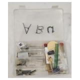 Organizer Full of Teel Parts Labeled Abu