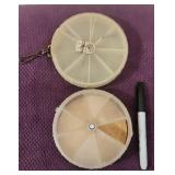 (1) Millsiye Daisy Fly Box, (1) Cork Lined Tackle