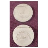 (2) Vtg Aluminum Leader Boxes