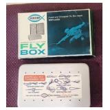 Vtg NIB Perrine Alum. Fly Box