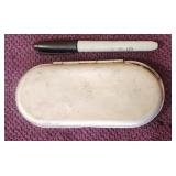 Vtg Aluminum Hook Box, Loaded w/ Small Hooks