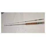 Vtg Actionglas 7'6' Tubular Fiberglass Fly Rod