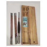 Ebisu Bamboo Fly Rod in Case, Missing Top Piece