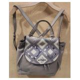 New Michael Kors Riley Lg Leather Backpack w/top