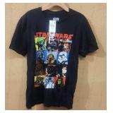 Med Black Star Wars 100% Cotton Tee
