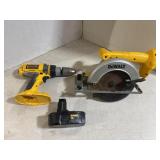 Dewalt 6.5 in. Cordless Circular Saw & 1/2 in.