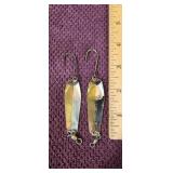 (2) McMahon 4-1/2 Brass/Chrome Spoons