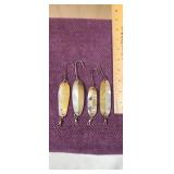 (4) Btass/Chrome Flasher Spoons