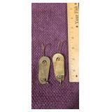 (2) King #3 Brass Spoons